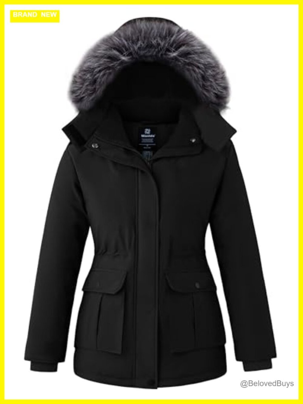 Women's Winter Puffer Parka Coat Hooded Warm Thicken Zip Up Jacket
